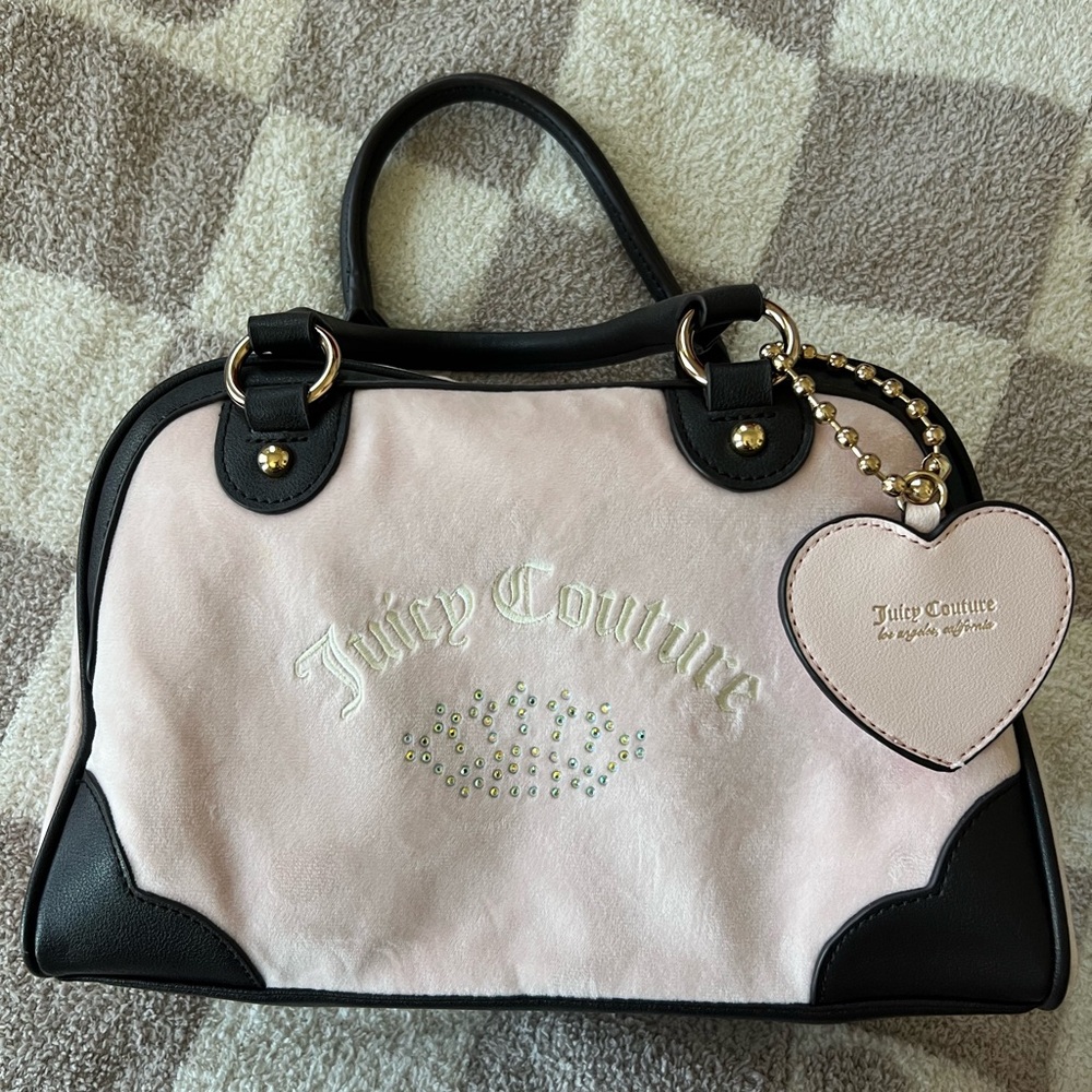 Juicy Couture Pink and Black Shoulder Bag